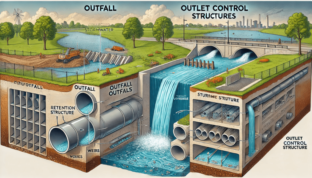 Comparing stormwater outfalls and outlet control structures